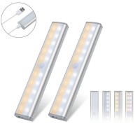 20 LED Dimmable USB Rechargeable Wireless PIR Motion Sensor Night Light Cabinet LED Closet Light lamp