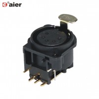 5 Pin Female PCB Socket XLR Audio Microphone XLR Connector